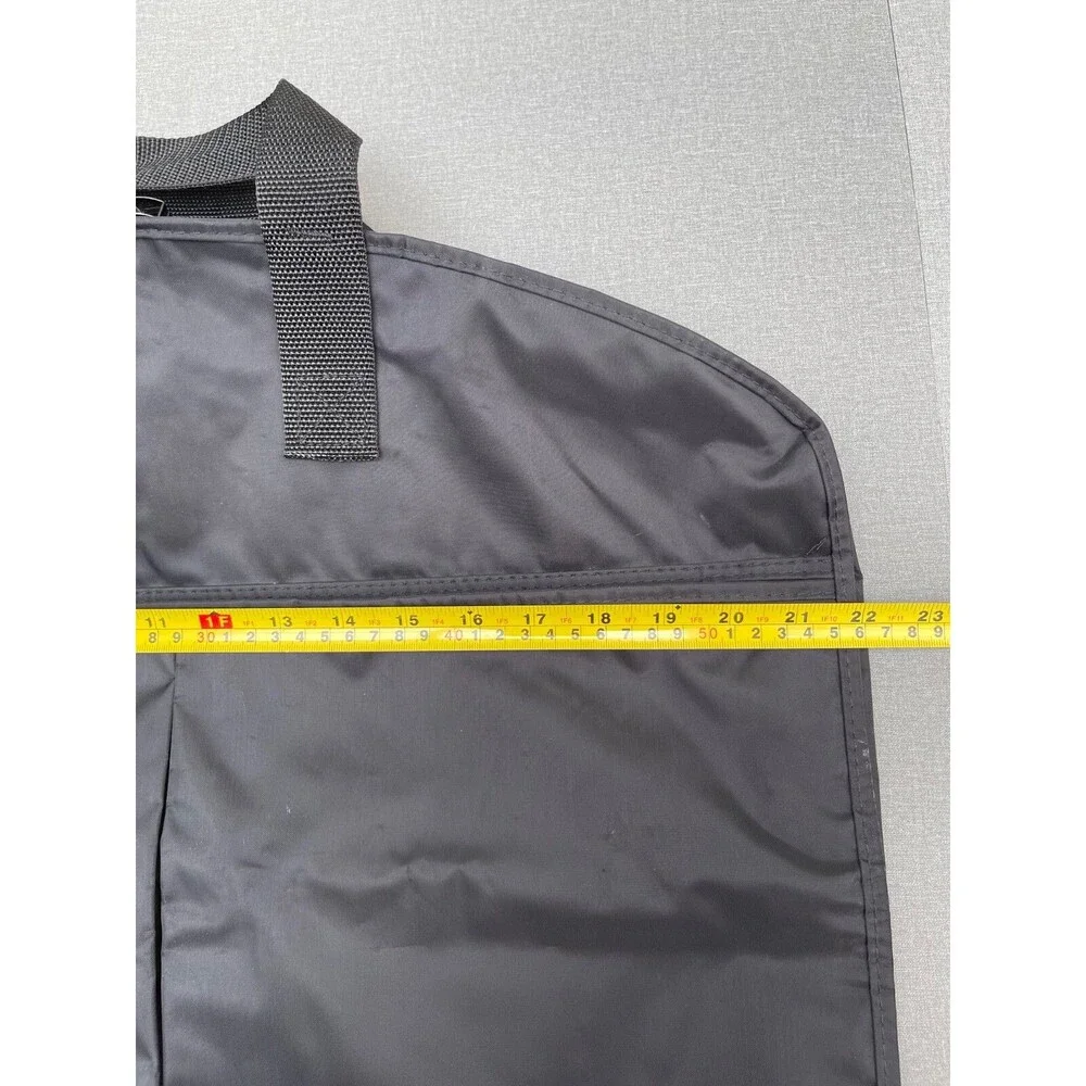 WallyBags Deluxe Travel Garment Bag w Two Zip Large Pockets Black 39